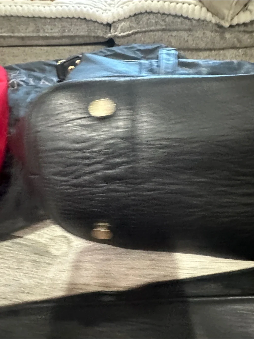 Lily Jade Shaylee Black Leather Baby Bag